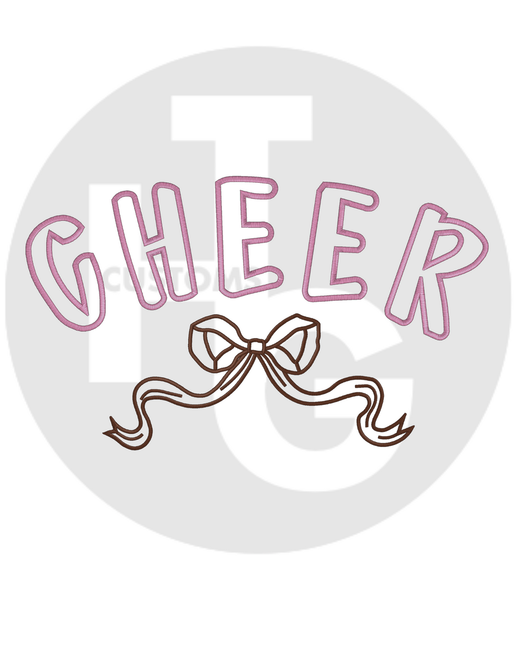 Cheer Bow shirt & Crew (embroidery)