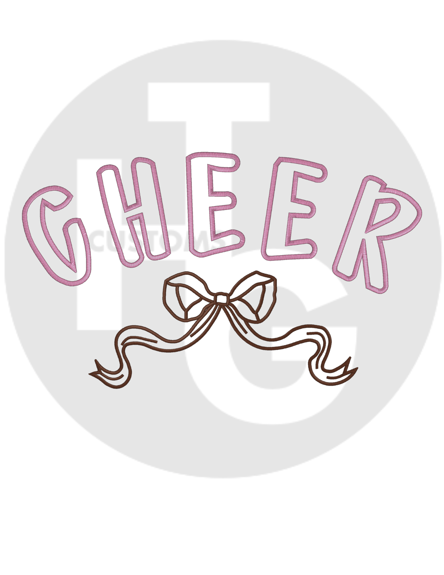 Cheer Bow shirt & Crew (embroidery)