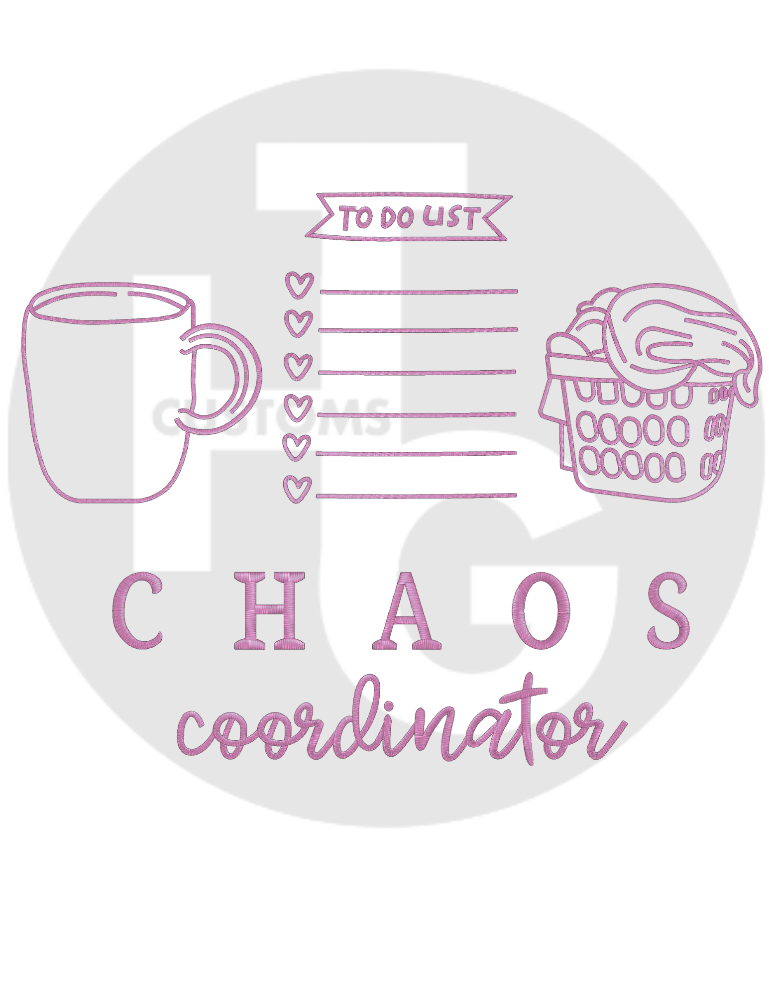 Chaos Coordinator shirt & Crew (embroidery)
