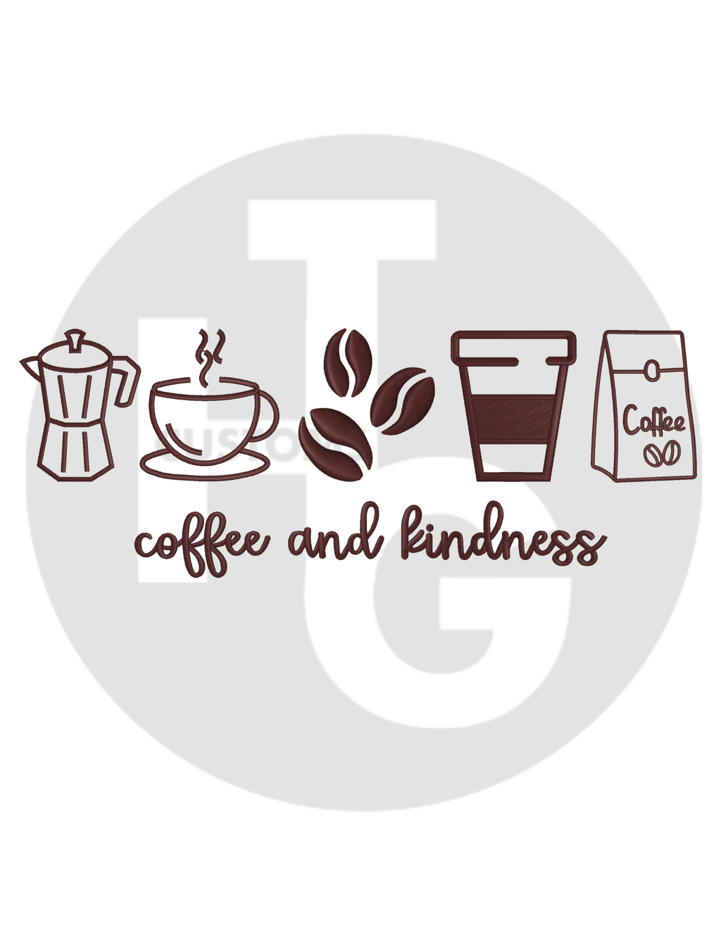 Coffee and Kindness Shirt & Crewneck (embroidery)