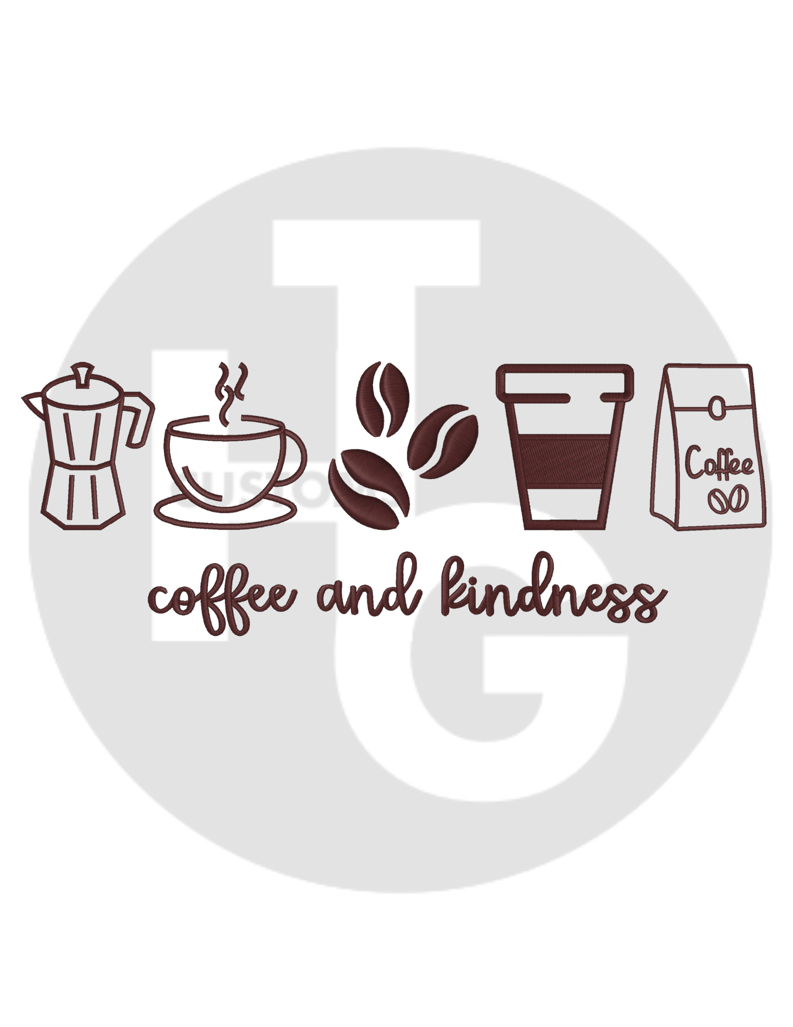 Coffee and Kindness Shirt & Crewneck (embroidery)