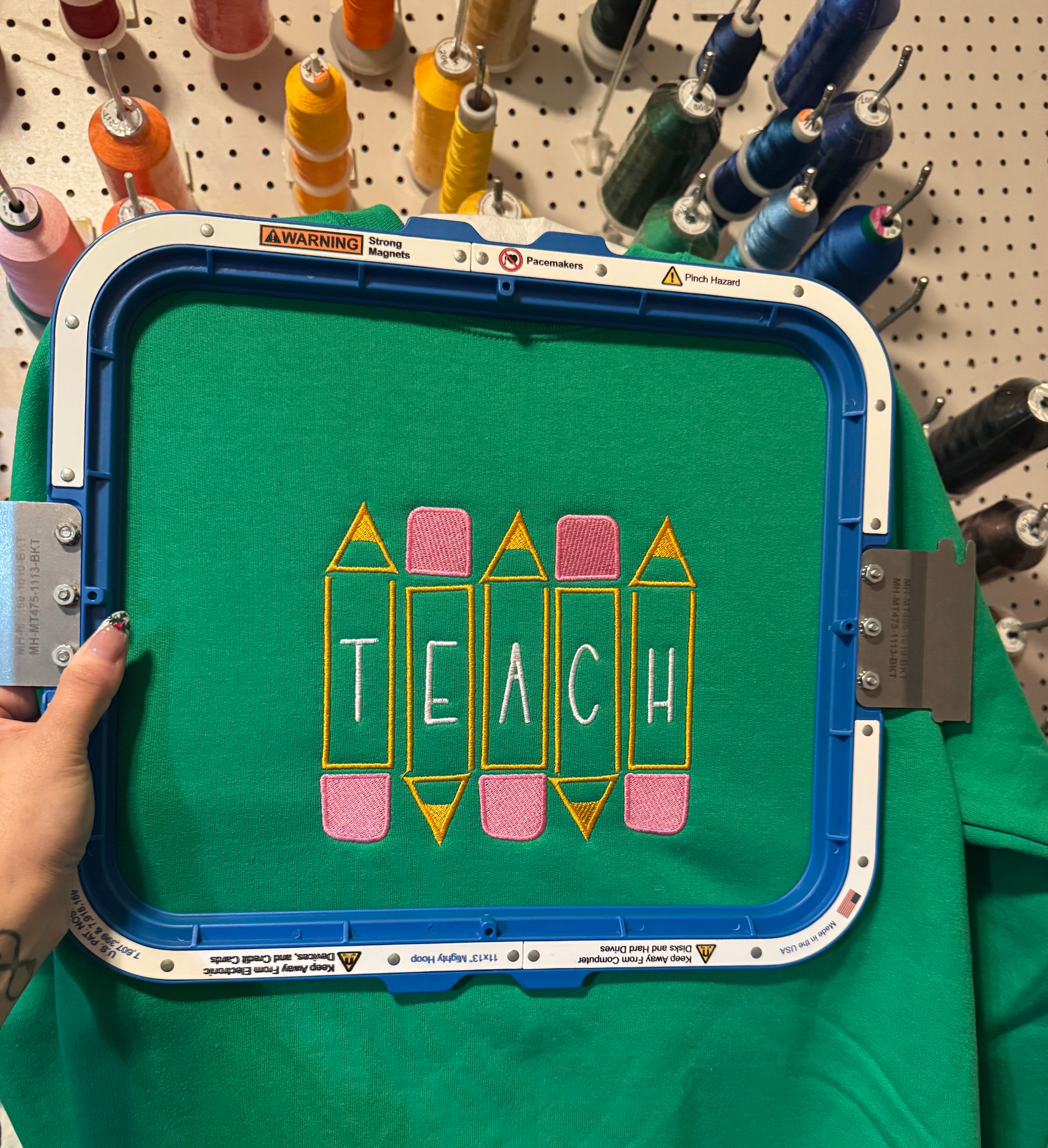 Teach Pencils Shirt & Crewneck (embroidery)