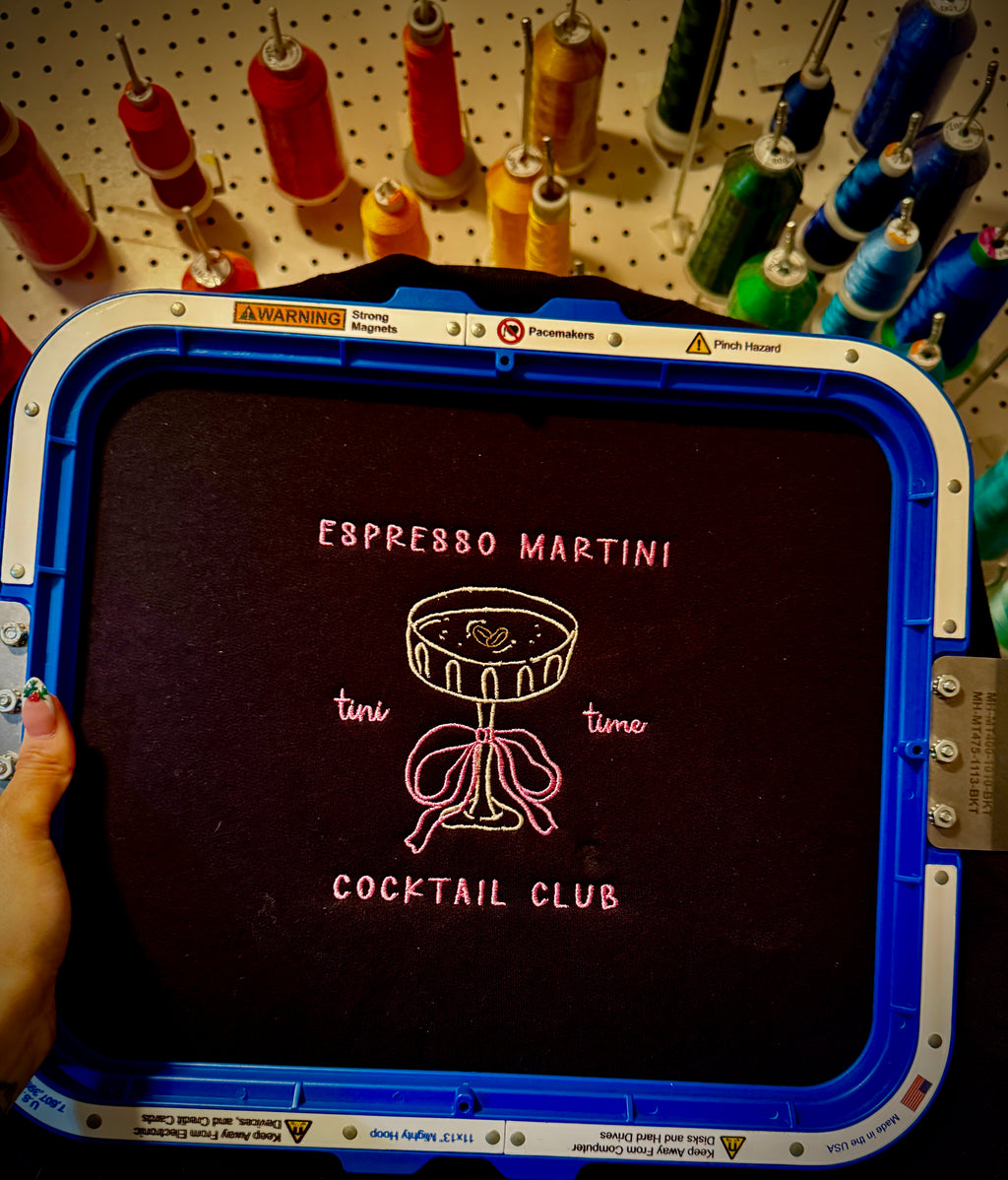 Espresso Martini Shirt & Crewneck (embroidery)