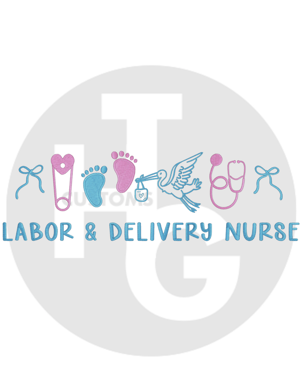 Labor & Delivery Nurse Shirt & Crewneck (embroidery)