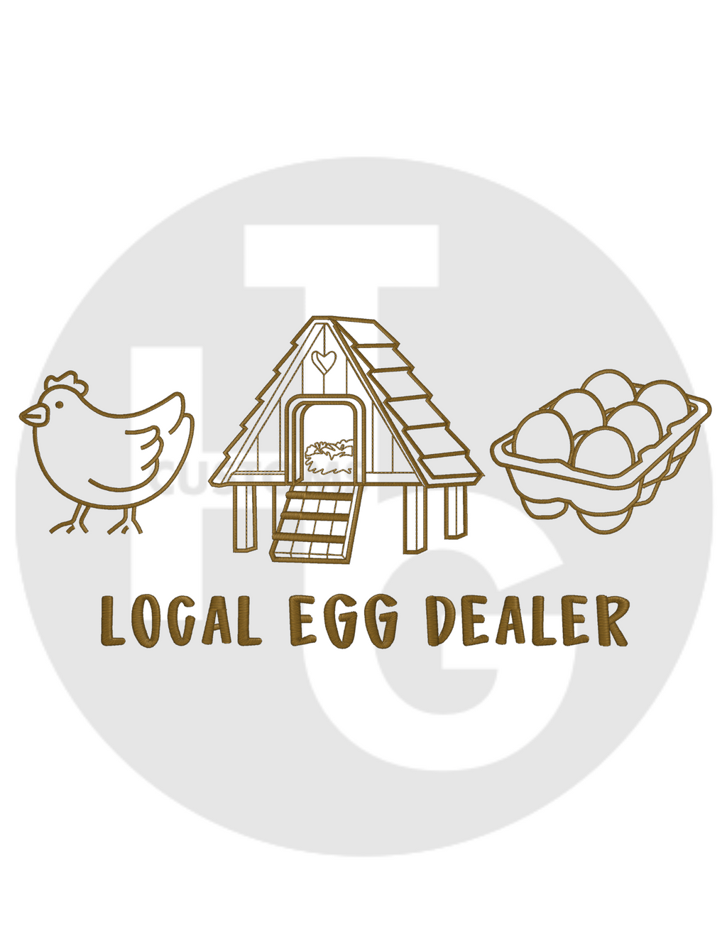 Local Egg Dealer Shirt & Crewneck (embroidery)