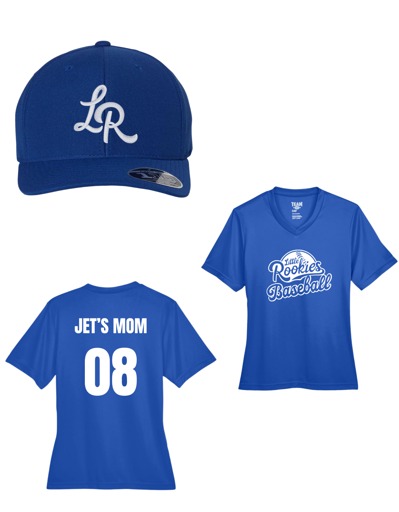 Women's Fan Bundle – Little Rookies Baseball (Royal Blue)