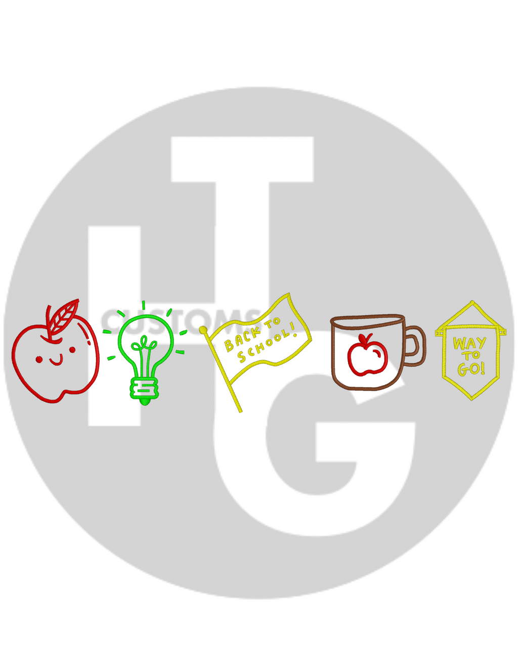 School Flag Shirt & Crewneck (embroidery)