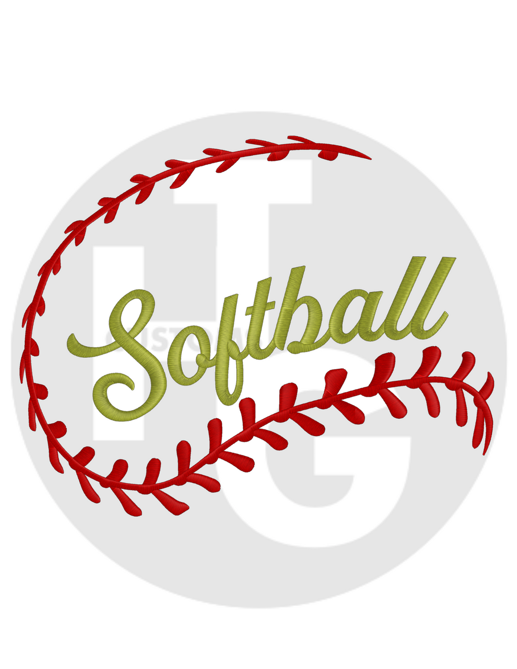 Softball Laces Shirt & Crewneck (embroidery)