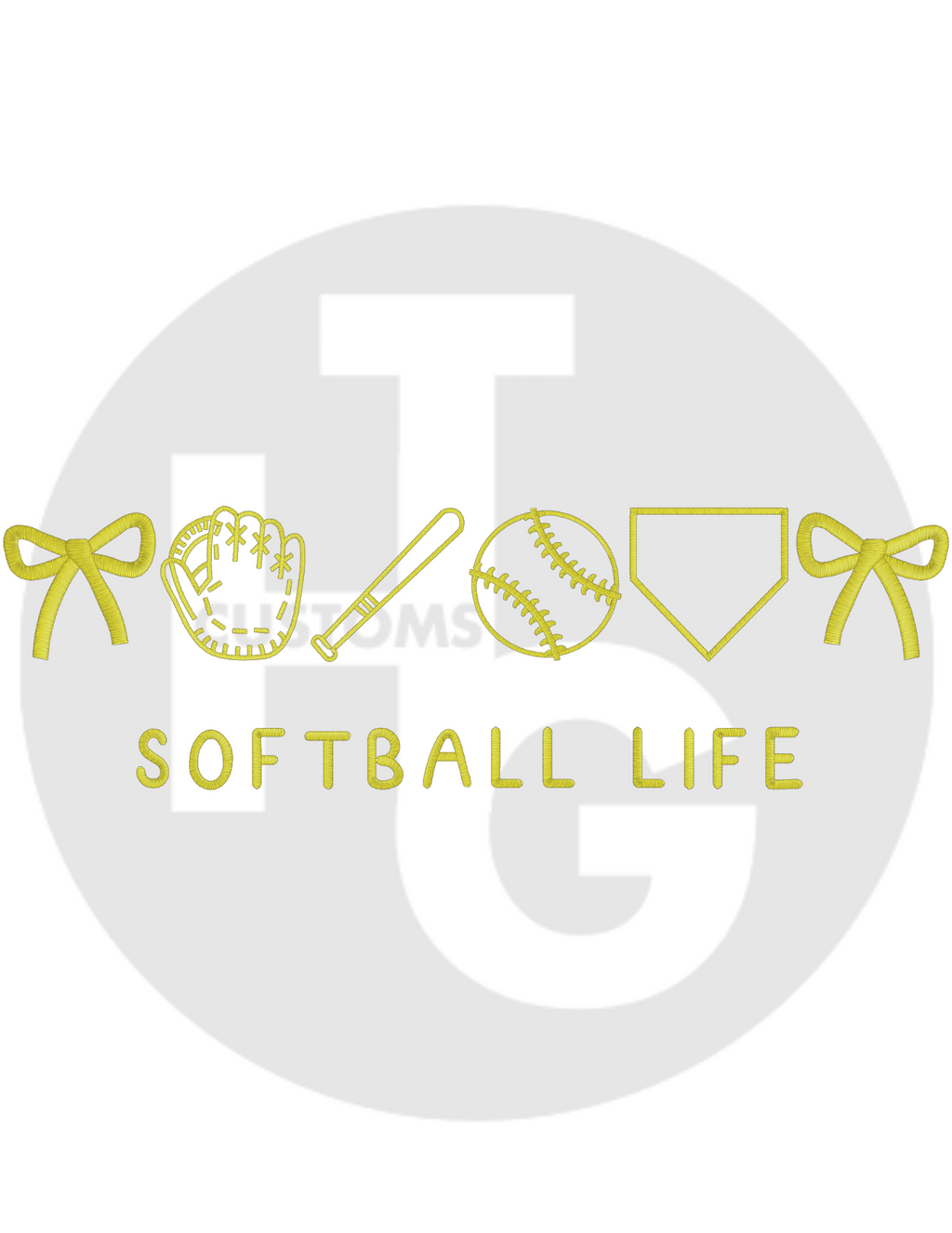 Softball Life Shirt & Crewneck (embroidery)