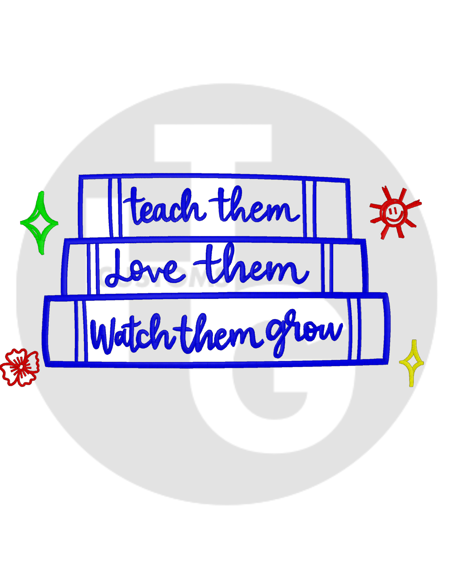 Teach Them Books Shirt & Crewneck (embroidery)