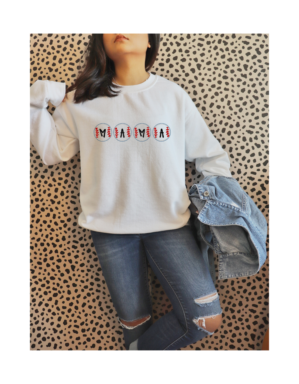 Baseball MAMA shirt & Crew (embroidery) (Copy)