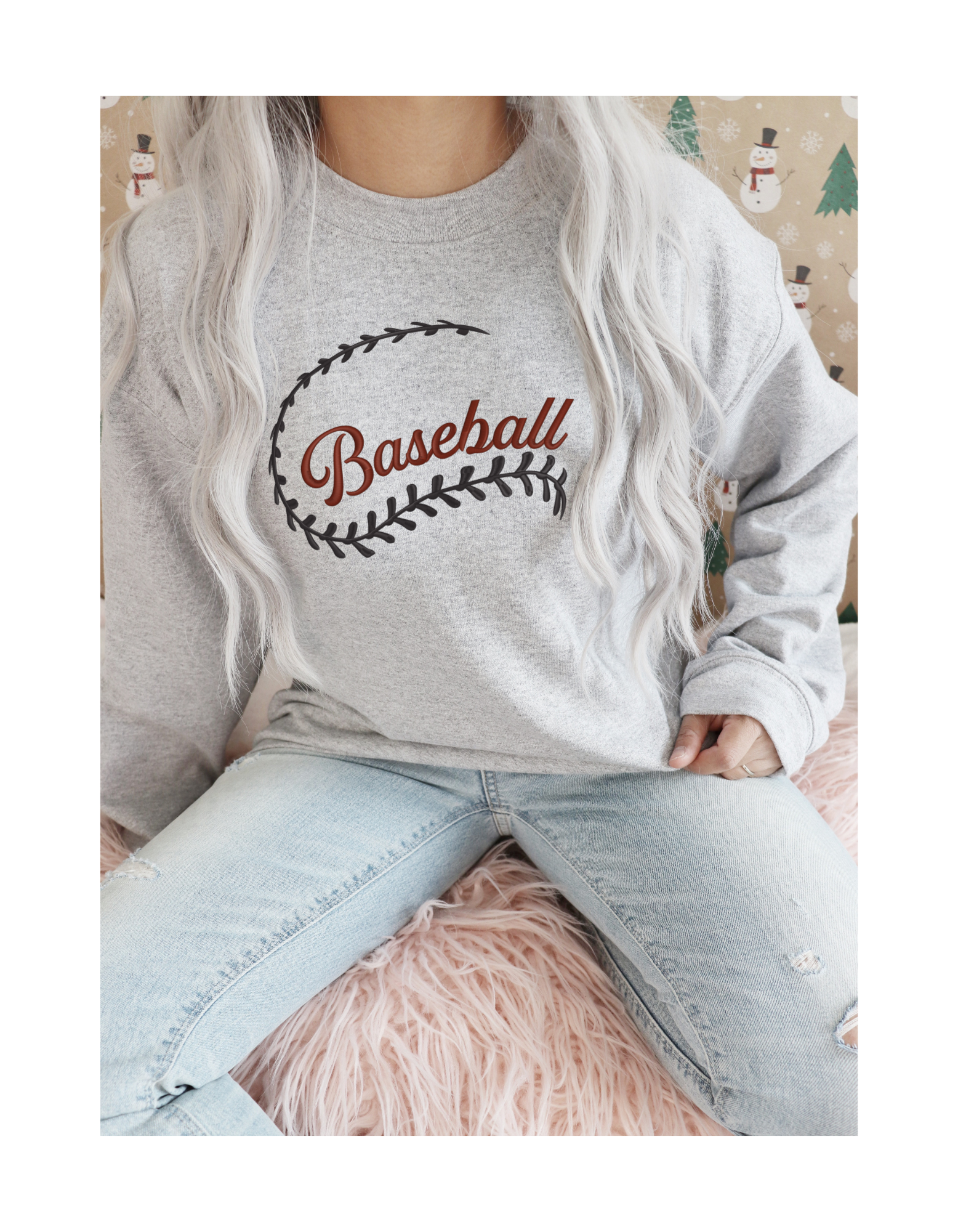 Baseball Laces shirt & Crew (embroidery)