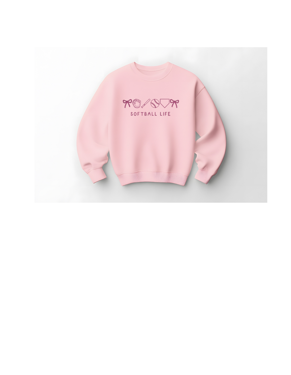 Softball Life Shirt & Crewneck (embroidery)