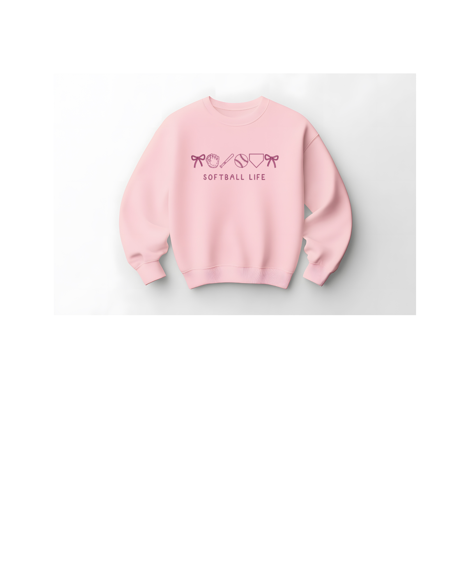 Softball Life Shirt & Crewneck (embroidery)