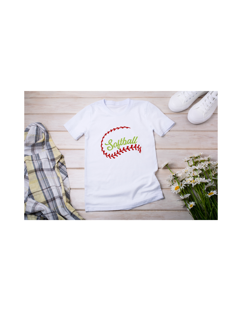 Softball Laces Shirt & Crewneck (embroidery)