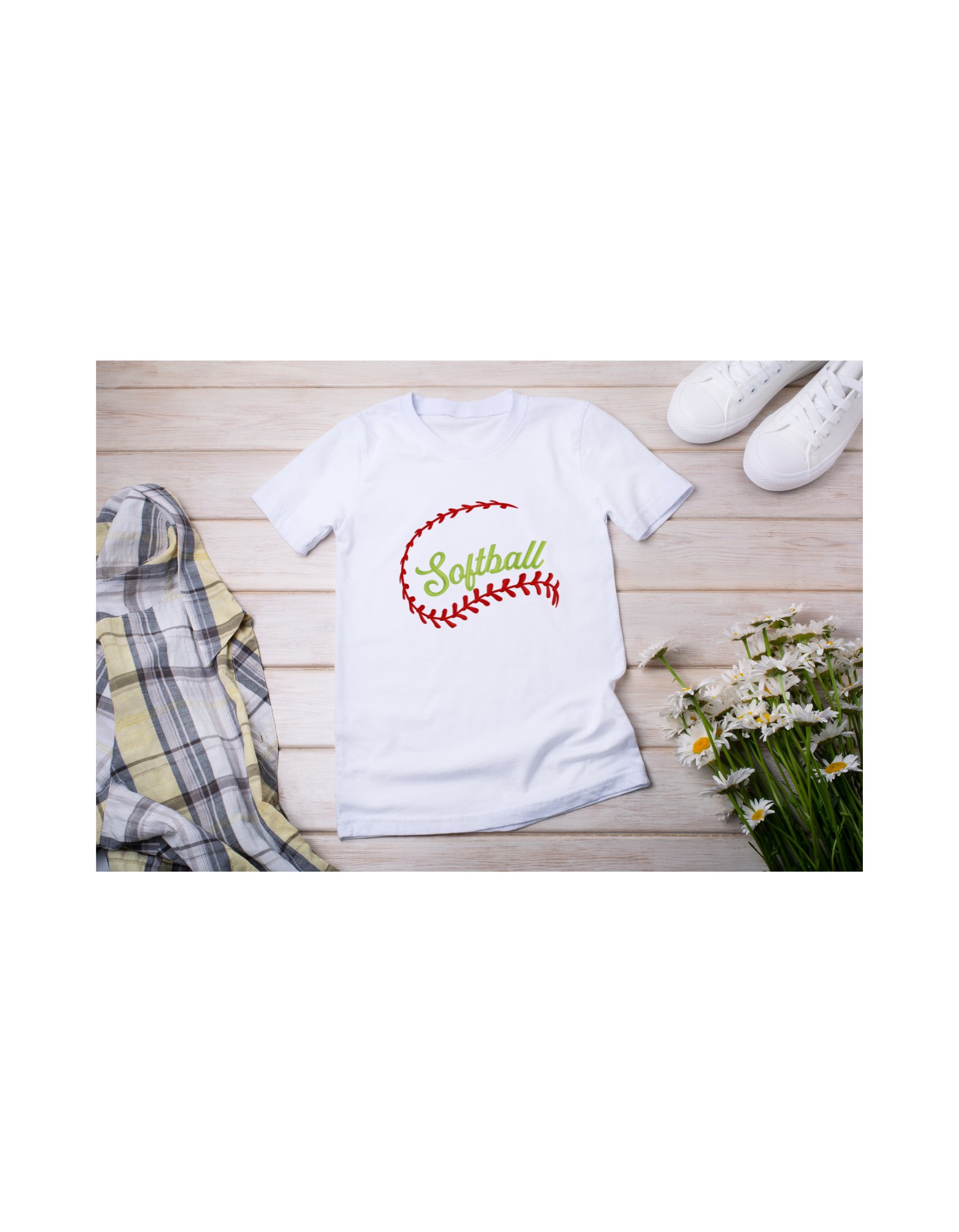 Softball Laces Shirt & Crewneck (embroidery)