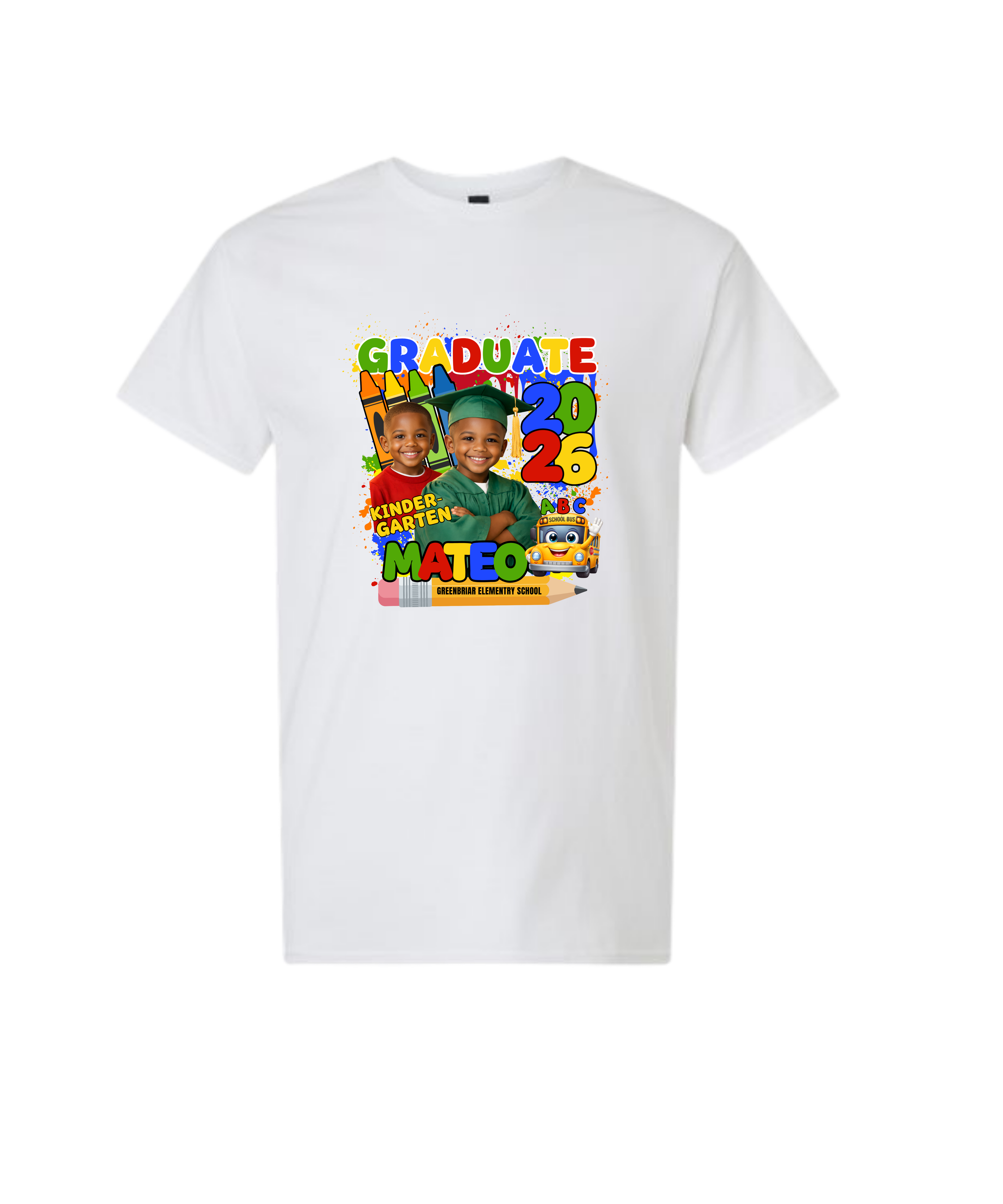 PREK/KINDERGARTEN GRAD 1 T-SHIRT (PICTURE)