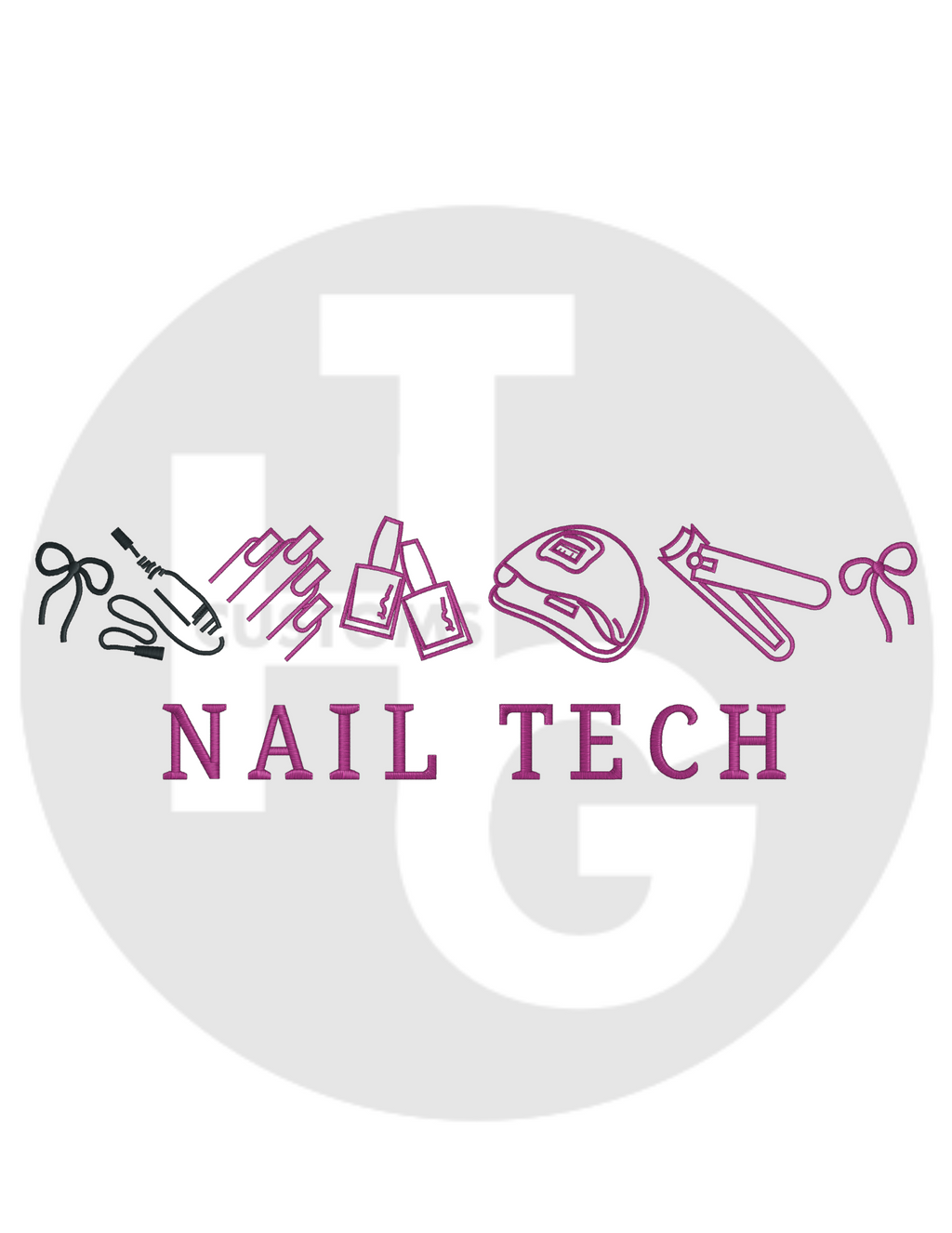 Nail Tech Shirt & Crewneck (embroidery)
